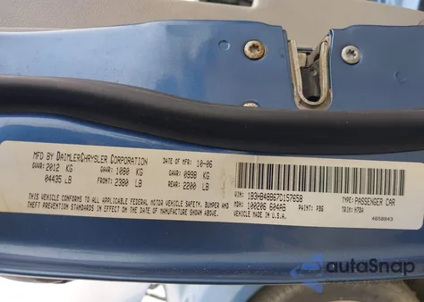 2007 Dodge Caliber Sxt z USA, uszkodzony, nr VIN 1B3HB48B67D157658